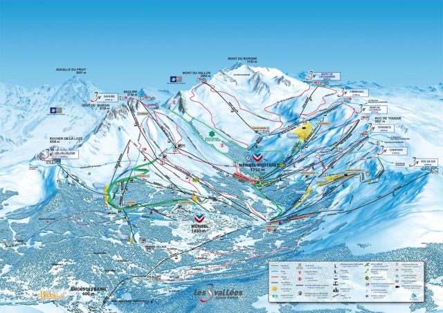 domaine skiable 3 vallees meribel